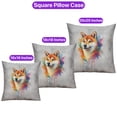 thumbnail image 3 of Watercolor Drip Shiba Inu Pop Art Colorful Portrait Artwork Pillowcase Double Sided Shibas Dog Lovers Gifts Idea Pillow Case Covers - 01009, 3 of 3