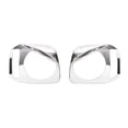 thumbnail image 4 of Zorion 2x Front Headlight Trim Covers High Performance Decoration Accessories Headlamp Silver, 4 of 9