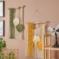thumbnail image 3 of Flmtop Hanging Tapestry with Lanyard Anti-fading Handmade Boho Style Handwoven Macrame Tapestry Wall Decor Home Decoration, 3 of 11