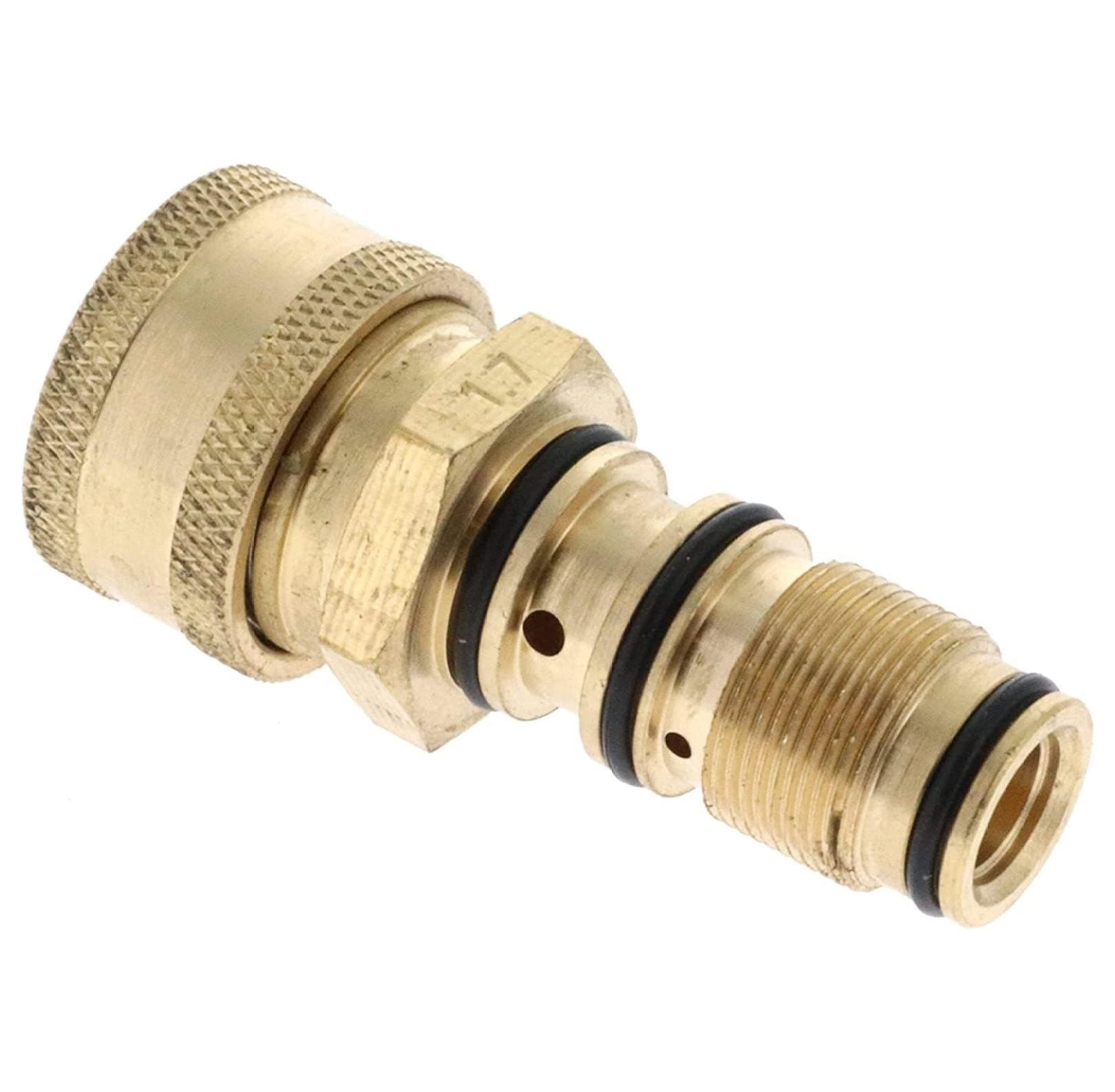5140130-25 Outlet Connector with 3/8 Quick Connect Fitting with O-Rings Original Replacement Brass quick connect fitting for AAA C40 Series Pumps