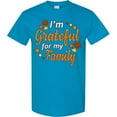 thumbnail image 3 of Inktastic I'm Grateful for My Family in Orange with Fall Leaves T-Shirt, 3 of 5