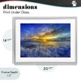 thumbnail image 4 of Stupell Industries Tropical Golden Blue Sunset over Waves Gray Framed Print Under Glass, 20 x 14, by Eszra Tanner, 4 of 8