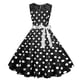 thumbnail image 2 of Vestidos para mujer Vestidos casuales Moda Encaje A Line Flare Vestido vintage Prom Swing Sin mangas Vestido de fiesta estampado Odeerbi  ODB-5, 2 of 9
