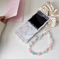 thumbnail image 2 of Phone Case for Samsung Galaxy Z Flip 6,Cute Bow Pattern Shockproof Protective Folding Phone Shell,Cover for Boys Girly (with Chain), 2 of 12