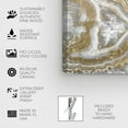 thumbnail image 4 of Wynwood Studio Abstract Wall Art Canvas Prints 'Agate Geode Crystal' Crystals - Gold, White, 4 of 4