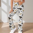 thumbnail image 2 of LPKRT Girls Stretch Yoga Pants High Waist Floral Print Flared Leggings Casual Workout Fashion Trousers White 1-2 Years, 2 of 5