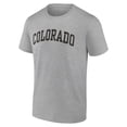 thumbnail image 2 of Men's Fanatics Heather Gray Colorado Buffaloes Basic Arch T-Shirt, 2 of 3