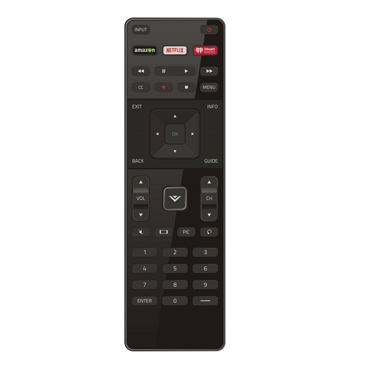 New XRT122 Replaced Remote Control fit for Vizio Smart TV M322I-B2 M422I-B2 Amazon/Netflix/iHeart Key
