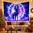 thumbnail image 3 of Celestial Unicorn in Starry Space, Mystical Fantasy Decor for Animal Lovers, Space Themed Art, Halloween Gift Tapestry Wall Hanging for Bedroom, Living Room and Dorm, 3 of 7