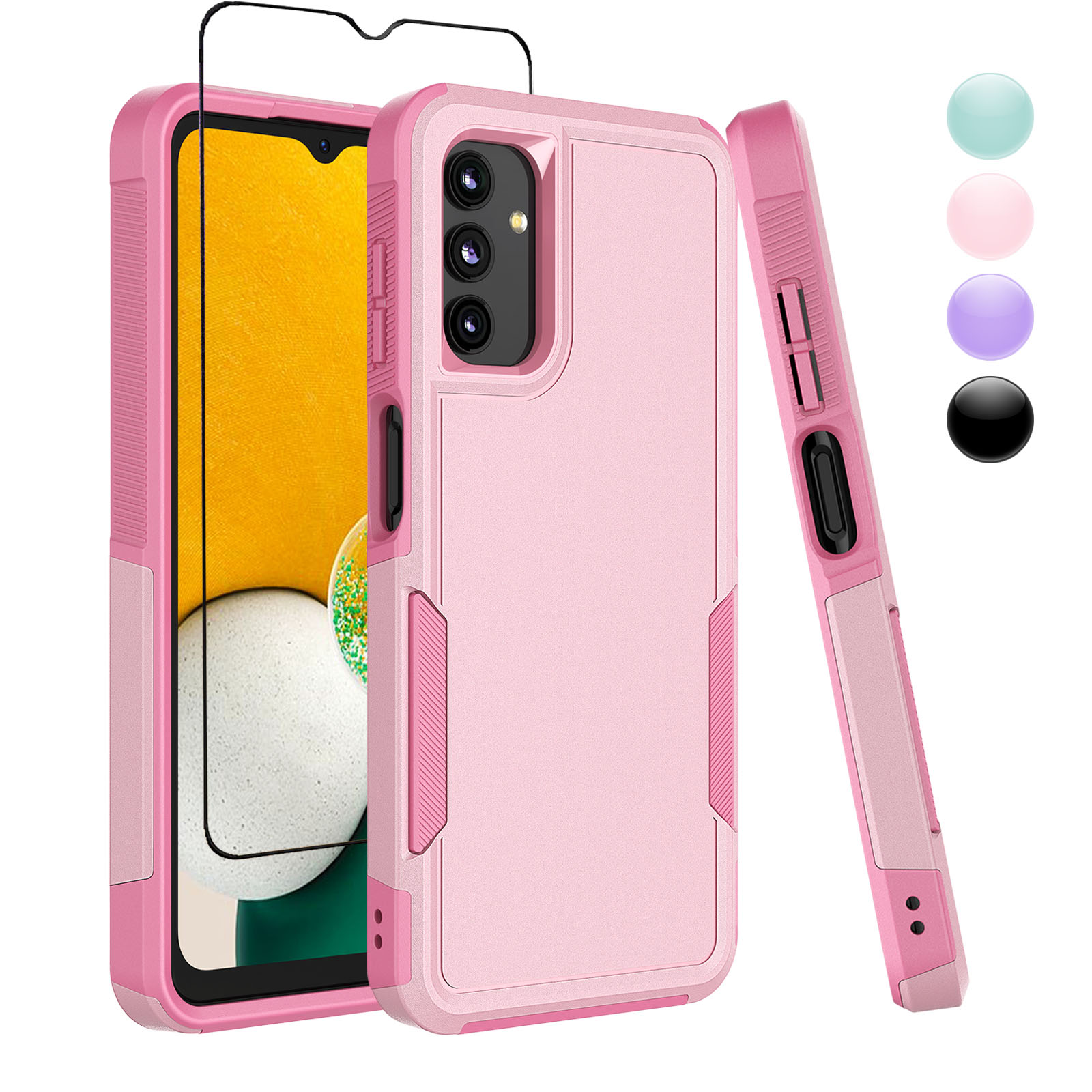 Njjex Samsung Galaxy A13 5G Case With Screen Protector;Military Grade Full Body Double Layer