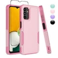 thumbnail image 1 of Njjex Samsung Galaxy A13 5G Case With Screen Protector;Military Grade Full Body Double Layer Protection Shock Resistant Drop Resistant TPU Durable Detachable for Galaxy A13 5G Phone Case - Rose Gold, 1 of 7