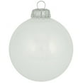 thumbnail image 2 of Glass Christmas Tree Ornaments - 67mm / 2.63" [8 Pieces] Designer Balls from Christmas By Krebs Seamless Hanging Holiday Decor (Shiny Porcelain White), 2 of 5