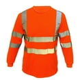 thumbnail image 3 of 2 Pack-High Visibility Long Sleeve T-Shirt Hi Vis Orange Work Safety Reflective Tape Class 3 Size: X-Large, 3 of 6