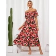 thumbnail image 4 of Vestido de invitada de boda GRACE KARIN Floral Maxi A Line XXL, 4 of 5