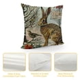 thumbnail image 4 of HENGT Hopyeer Rustic Vintage Animals Throw Pillow Covers Decorative Cute Rabbits Dragonflies Robin Birds Butterfly Classical Pairs Garden Flowers Pillow Cushion Cover, 4 of 5