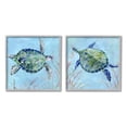 thumbnail image 3 of Stupell Indtries Abstract Blue Green Sea Turtles Deep Sea Coral,24 x 24,Design by Carol Robinson, 3 of 5