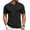 Black, variant on COOFANDY Mens Textured Polo Shirts Crochet Button Down Shirts Short Sleeve Collared Shirts