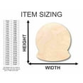 thumbnail image 2 of Unfinished Wood Snow Globe Shape - Paint - Winter - Craft - up to 46" DIY 18" / 3/4", 2 of 3