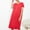 Red, variant on Fnooota Built in Bra Nightgowns for Women, Cotton Loose Plus Size Casual Summer Sleepwear Gray Size 3XL