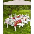 thumbnail image 4 of Boanket Outdoor Tablecloth with Umbrella Hole for Patio/Picnic/Party/Camping, Spring Floral Waterproof Table Cloth Rectangle Table Cover Washable, Summer Botanical Vintage Colorful Birds (60"x 84"), 4 of 7