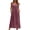 Hot Pink-womens dresses, variant on RongHuan Maxi Dresses for Women Summer Sleeveless Button Down Casual Long Sundress Loose Crewneck Beach Vacation Tshirt Dress