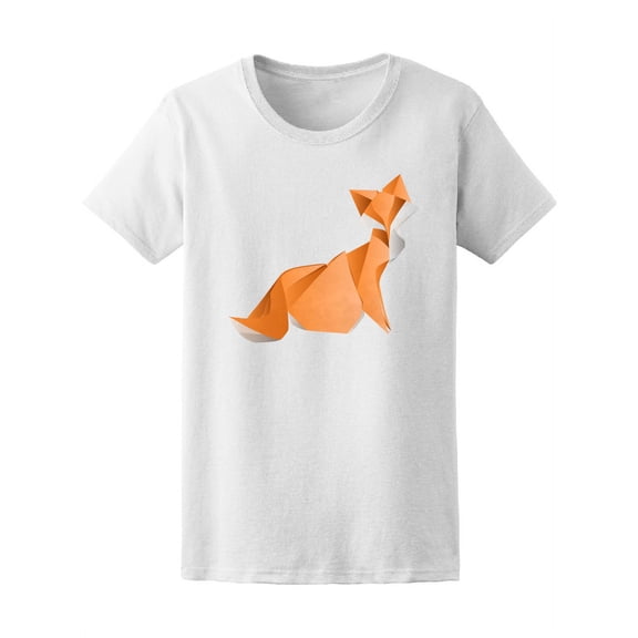 Illustration Of An Origami Fox Tee Women's -Image by Shutterstock