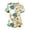 Army Green, variant on Tropical Print V-Neck Scrub Top for Women, Short Sleeve Medical Tunic with Pockets - Loose Fit Side Slit Work Shirt featuring Hibiscus & Turtle Pattern Army Green L
