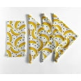thumbnail image 7 of Vargottam Playful Banana Print Cotton Napkins Set of 12, 20x20 Inches, White & Yellow, Ideal for Elegant Dinners, Special Occasions, and Modern Home Dcor, Tropical Partie, BrunchesMachine Washable, 7 of 7