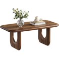 thumbnail image 7 of Tribesigns Farmhouse Coffee Table, 47 Inches Wooden Rectangular Center Tables with Rounded Corners, Modern Coffee Tables for Living Room, 7 of 7