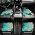 thumbnail image 6 of Sikiie Turquoise Beach Kayaking Car Foot Mat Set of 4 Pieces Basics Universal Fit Rubber Carpet Floor Mats For Car SUV Van & Truck, 26.8"L x 17.3"W (Front), 13"L x 17.3"W(Rear), 6 of 6