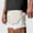White, variant on LYMAYTER S-3XL Men Sweat Shorts Summer Dual-Layer Jogger Shorts Casual Breathable Slim Running Shorts