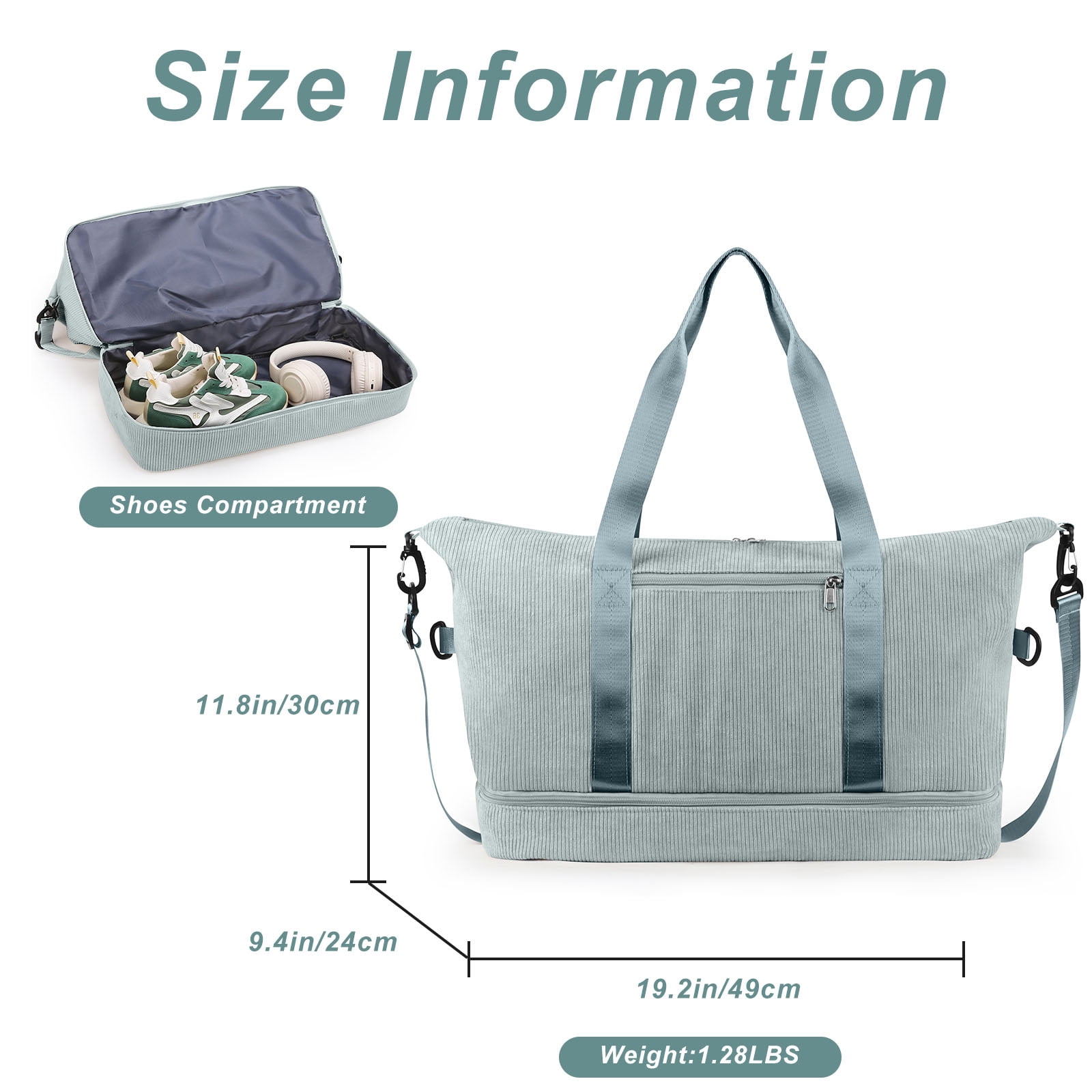 Gynky Travel Duffel Weekender Bags for Women Carry on Large Tote Sport Duffle Hospital Gym Bag for Labor and Delivery Overnight Luggage with Shoe Compartment Trolley Sleeve Wet Pocket