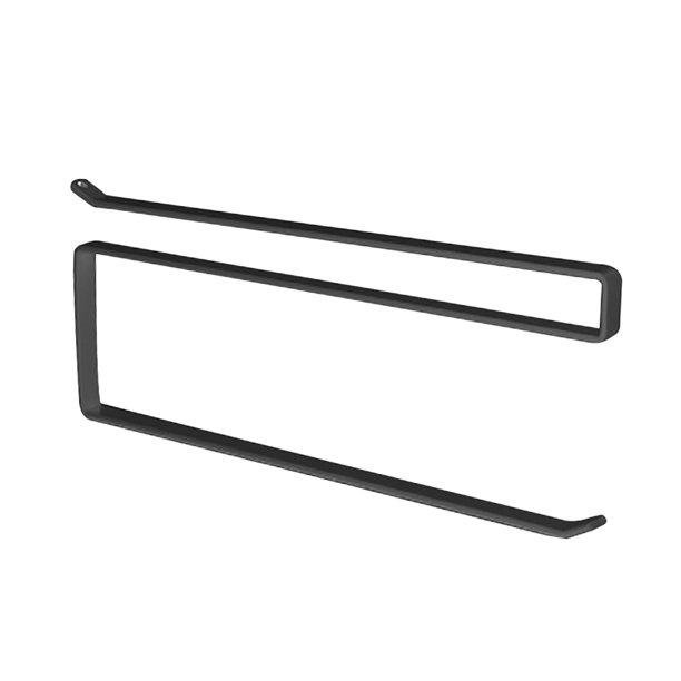 Gibobby Toallero de papel perforado para cocina, gabinete negro, bolsa de conservación de Metal, toallero de papel de almacenamiento(Negro)