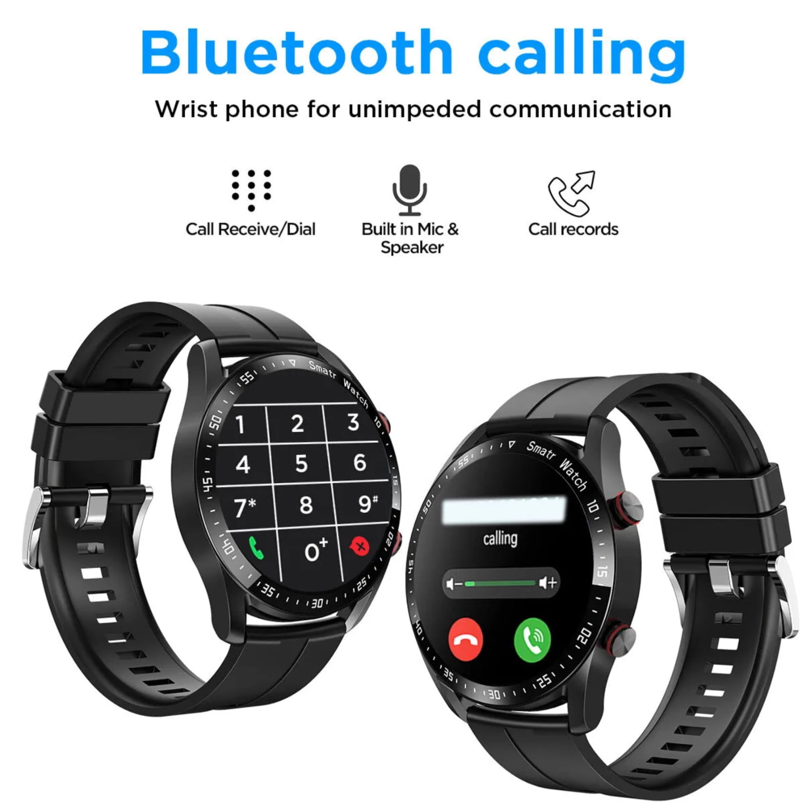 2025 Smart Watch Men's Waterproof Smartwatch Bluetooth for iPhone Android Samsung