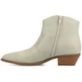thumbnail image 3 of Journee Womens Taliah Western Low Cut Pointed Toe Cuban Heel Comfort Ankle Booties, Widths Available, 3 of 9