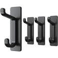 thumbnail image 1 of Gancho para puerta, extra adhesivo, acero inoxidable, 4,5 kg, negro, 1 of 8