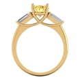 thumbnail image 4 of Clara Pucci 14K Yellow Gold 2.5ct Yellow Three-Stone Ring for Women, 4 of 7