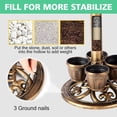 thumbnail image 2 of Bird Bath for Outside with  Removable Flower Planters Polyresin Lightweight Vintage Birdbath for Outdoors Stake Standing Bowl and Water Feeder Yard Garden Decor, 2 of 6