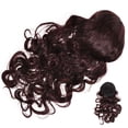 thumbnail image 4 of Peluca larga ondulada para mujeres negras: Peluca sintética encantadora con raya al medio y rizada, cabello natural resistente al calor para uso diario en fiestas., 4 of 7