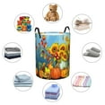 thumbnail image 6 of PHELIKA Sunflower Fall Bird Welcome 01 Laundry Basket 65L Large Foldable Round For Dirty Clothes Toy Storage, 6 of 6