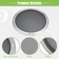 thumbnail image 4 of Unique Bargains 4 Pcs 8' Auto Speaker Grills Cover Mesh Round Audio Subwoofer Protector with Screws Iron Silver Tone, 4 of 8