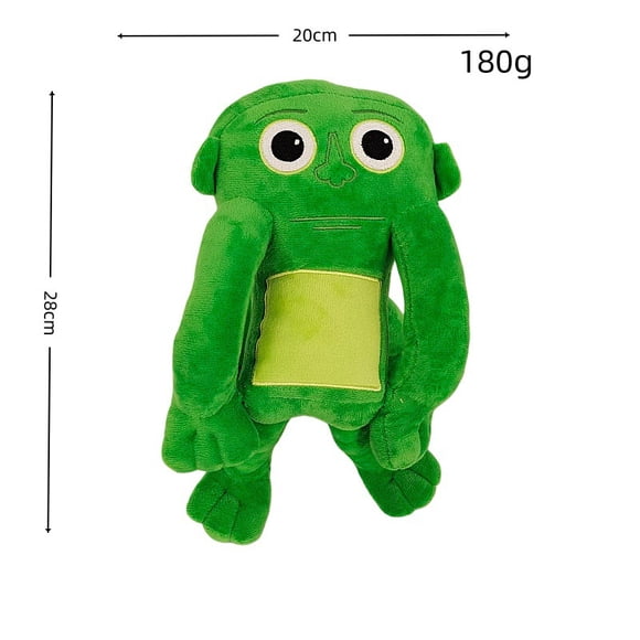 Jouet en Peluche Monstre Vert de 11 Pouces, Figurine de Personnage en Peluche Douce pour Enfants et Fans