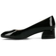 thumbnail image 3 of Journee Womens Saarii Slip On Block Heel Round Toe Pumps, 3 of 11