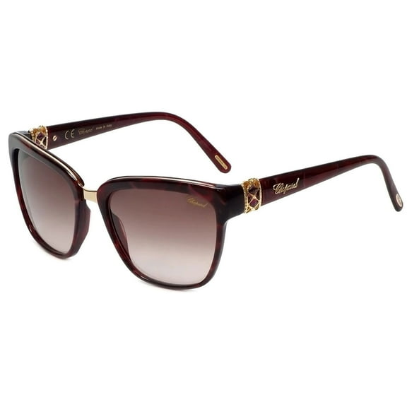 Chopard SCH210S-09ZB Women's Shiny Pearl and Burgundy Frame Sunglasses