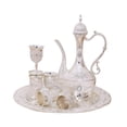 thumbnail image 2 of AMLESO Turkish Teapot Set Art Crafts 6 Metal Cups and Tray for Tea Table Home Bar Decor, 2 of 8