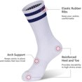 thumbnail image 5 of Jtbuh XLY Women's and Men's 3-8 Pairs Athletic Cushion Crew Socks Multi, 5 of 5