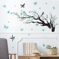 thumbnail image 5 of Watercolor Blue Flower Wall Stickers,Removable DIY Romantic Blossom Bird Tree Branch Wall Murals 3D Wall Art Stickers Home Decor for Gilrs Bedroom Nursery Rooms Living Room, 5 of 10