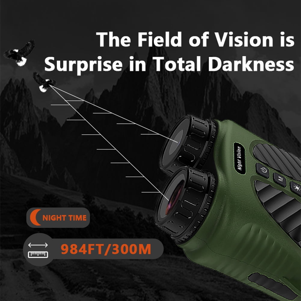 2024 New 40M 2.5K Hd Goggles Infrared Binoculars, with 3'' Large Screen 8X Digital Zoom, Rechargeable Lithium Battery, for Travel Camping