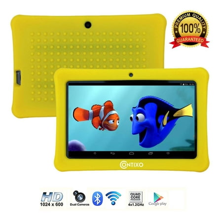 Contixo 7” Kids Tablet K1 | Android 6.0 Bluetooth WiFi Camera for Children Infant Toddlers Kids Parental Control w/Kid-Proof Protective Case