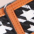 thumbnail image 4 of FeiraDeVaidade Houndstooth Coin Purses Buckle Canvas Coin Clutch Bag Lady Wallet Card Holder Case Short Purse Purse Card Wallet, 4 of 6